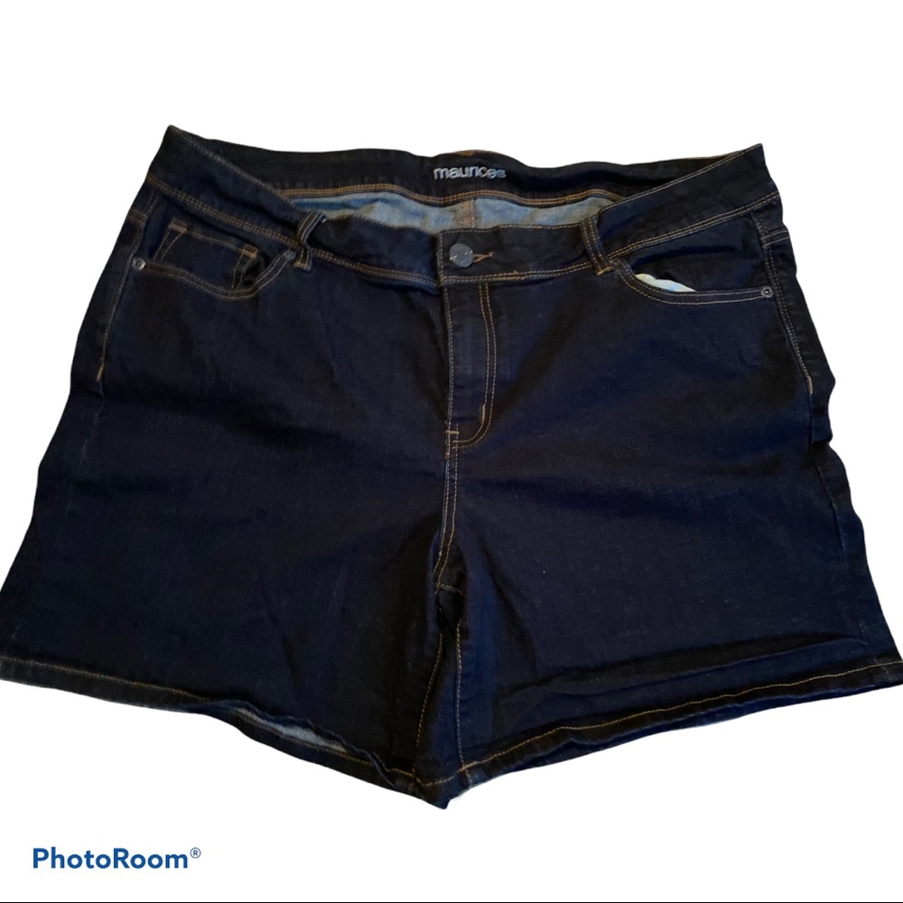 4/$20 Maurice’s dark wash shorts